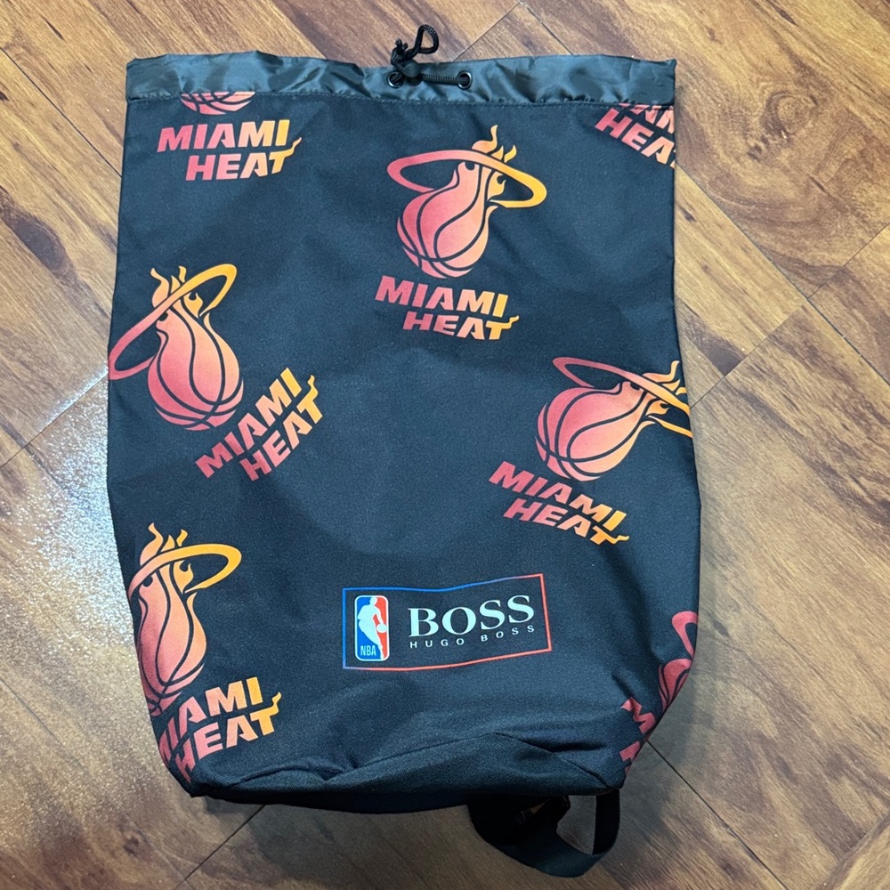 Hugo Boss Miami Heat Black Drawstring Bag